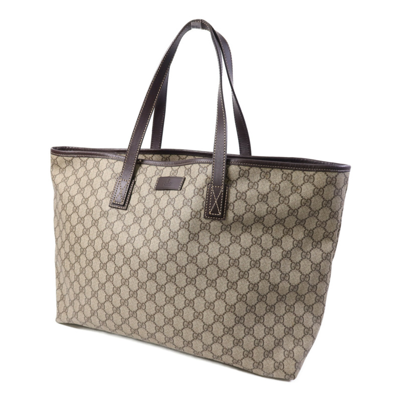 GUCCI 塗層帆布Tote Bag銀扣手挽袋-2