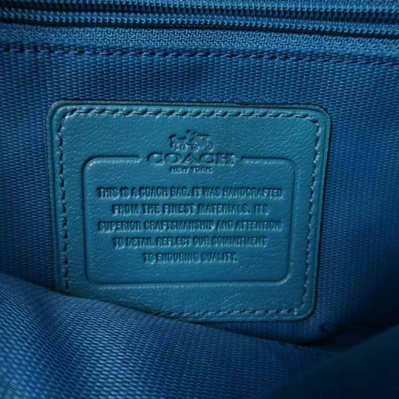 COACH 牛皮皮革Shoulder Bag銀扣肩背袋-5