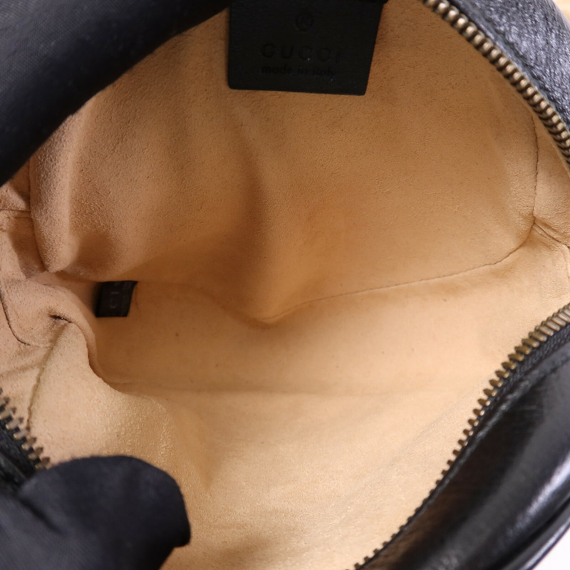 GUCCI 牛皮皮革GG Marmont金扣肩背袋-4