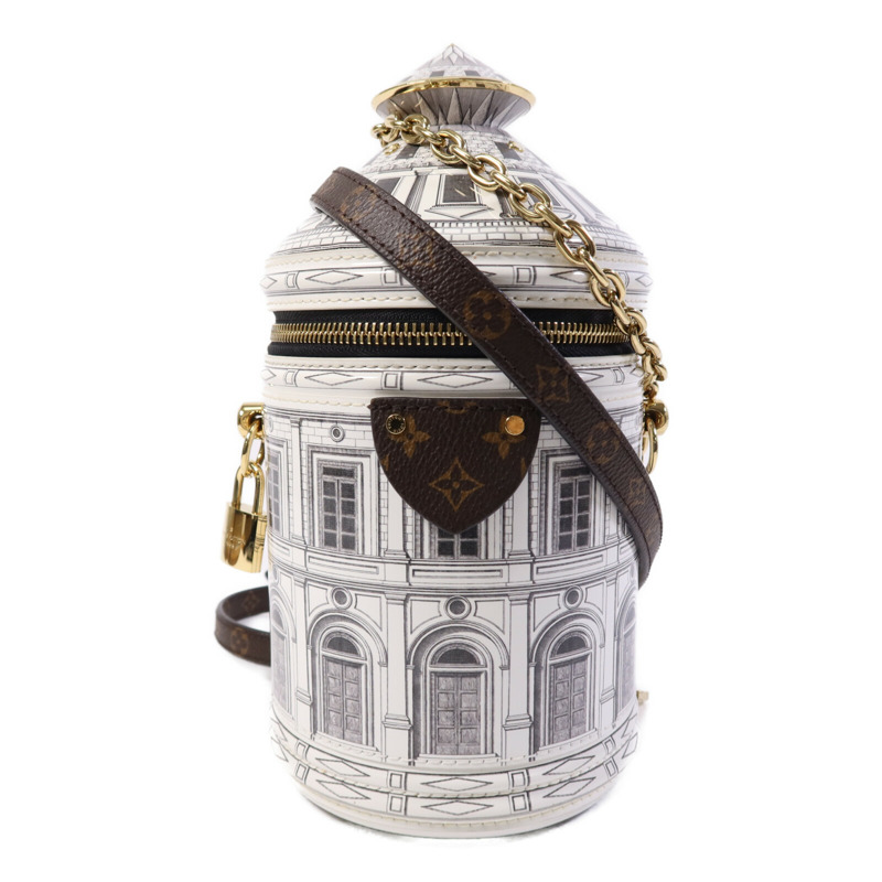 LOUIS VUITTON PVC Fornasetti Cannes金扣肩背袋-0