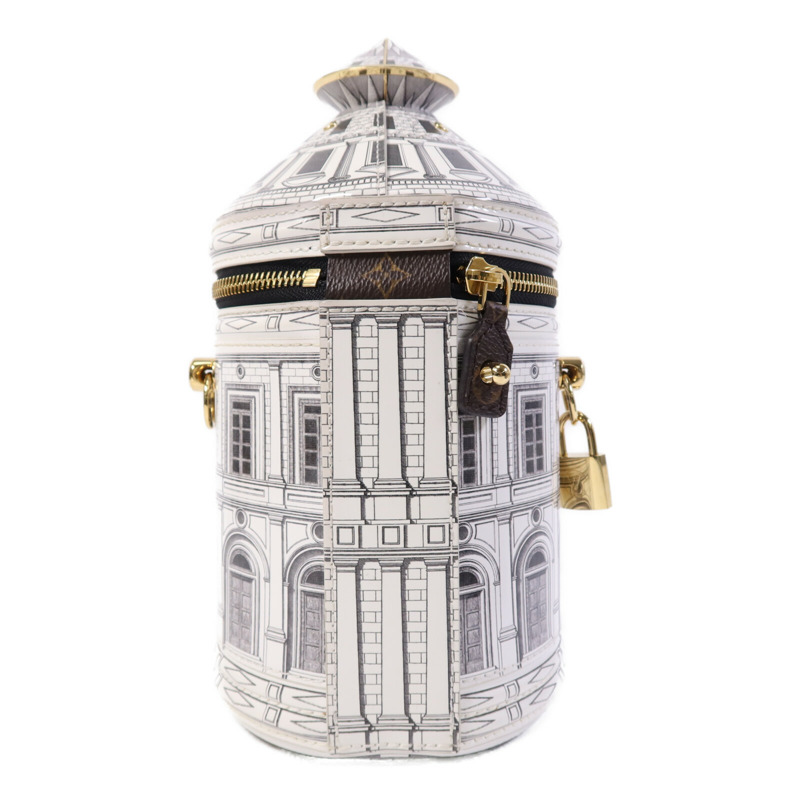 LOUIS VUITTON PVC Fornasetti Cannes金扣肩背袋-1