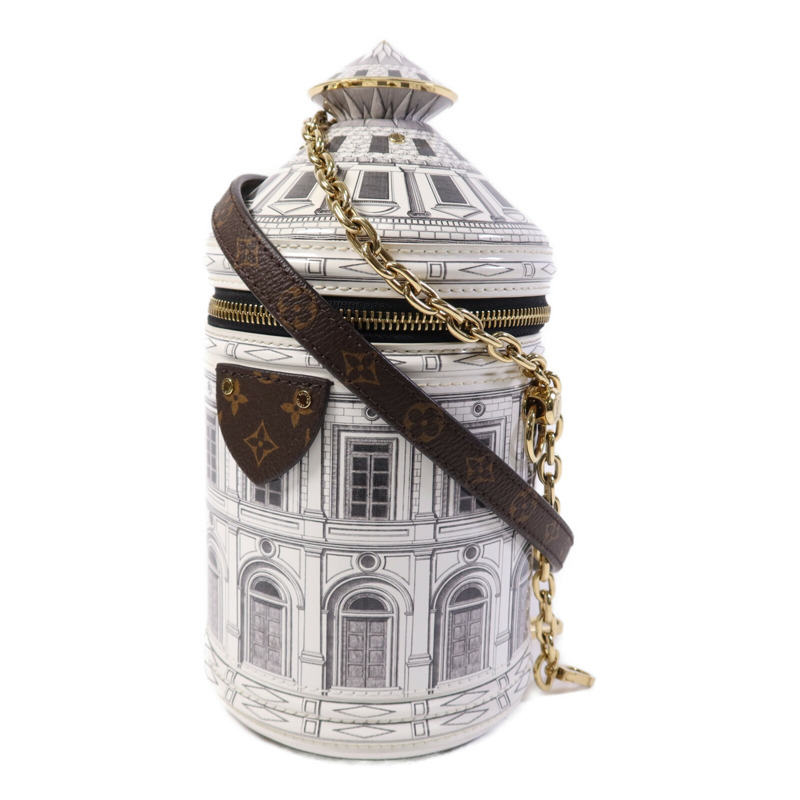 LOUIS VUITTON PVC Fornasetti Cannes金扣肩背袋-2