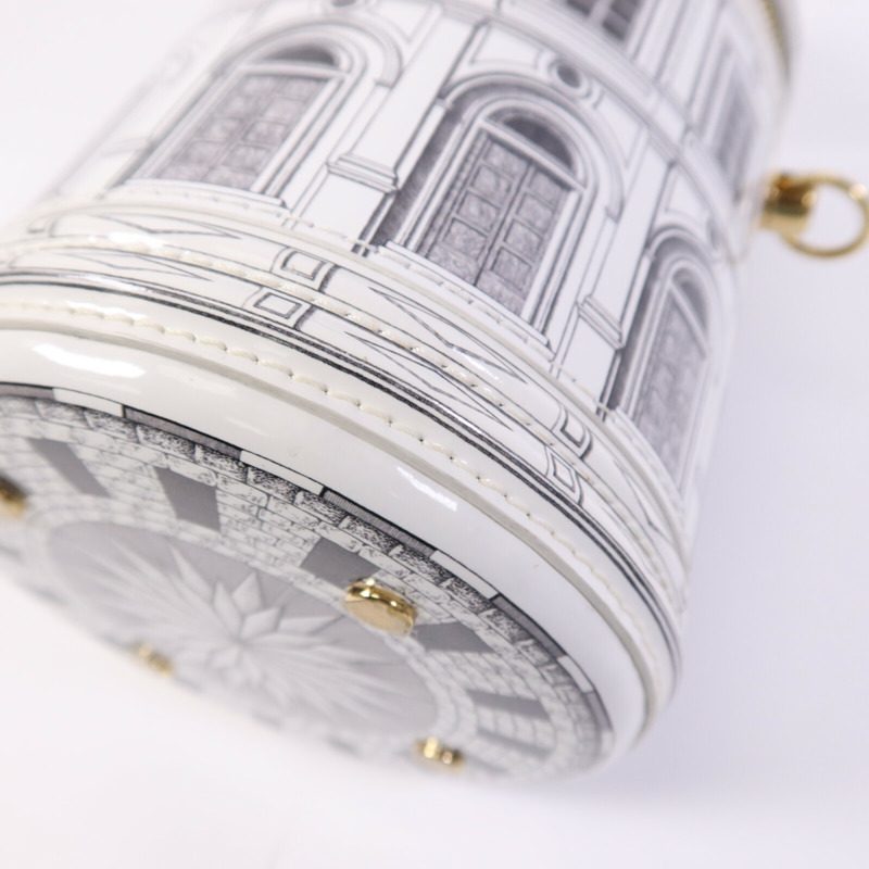 LOUIS VUITTON PVC Fornasetti Cannes金扣肩背袋-9