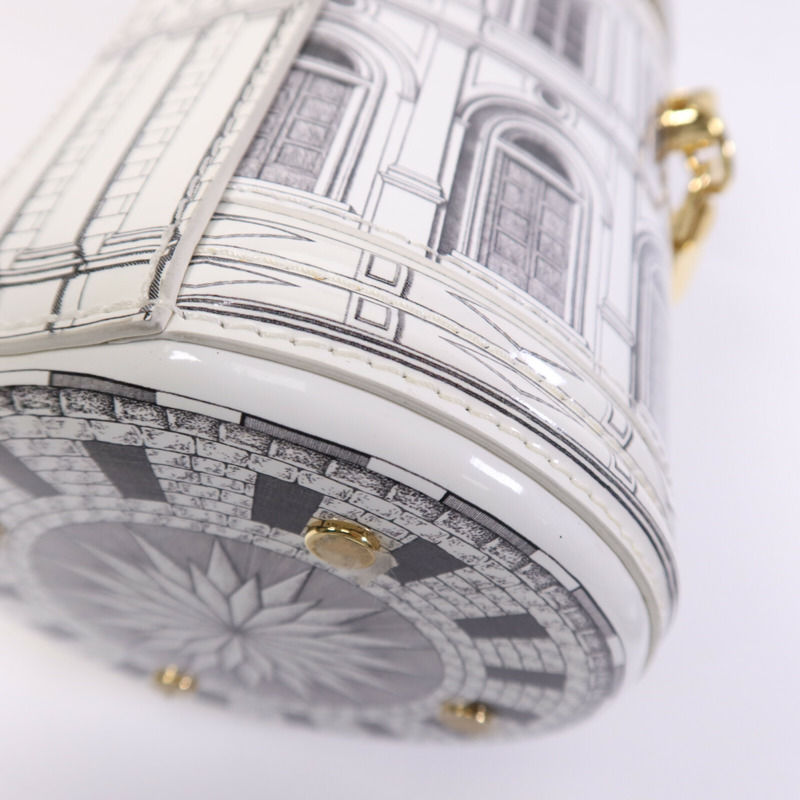 LOUIS VUITTON PVC Fornasetti Cannes金扣肩背袋-11