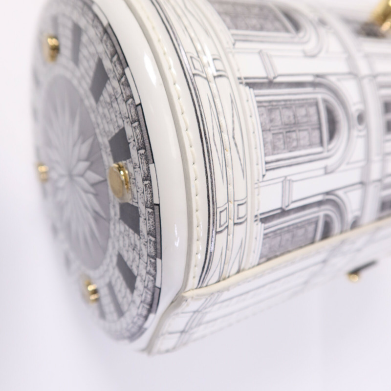 LOUIS VUITTON PVC Fornasetti Cannes金扣肩背袋-12