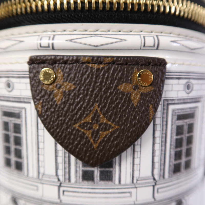 LOUIS VUITTON PVC Fornasetti Cannes金扣肩背袋-13