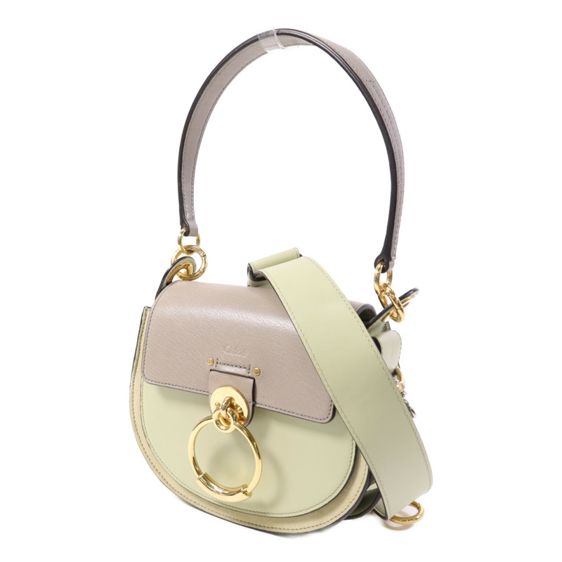 Chloe 牛皮皮革2 Way Shoulder Bag金扣手挽肩背兩用袋-2