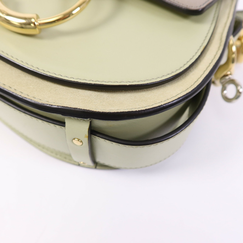 Chloe 牛皮皮革2 Way Shoulder Bag金扣手挽肩背兩用袋-9