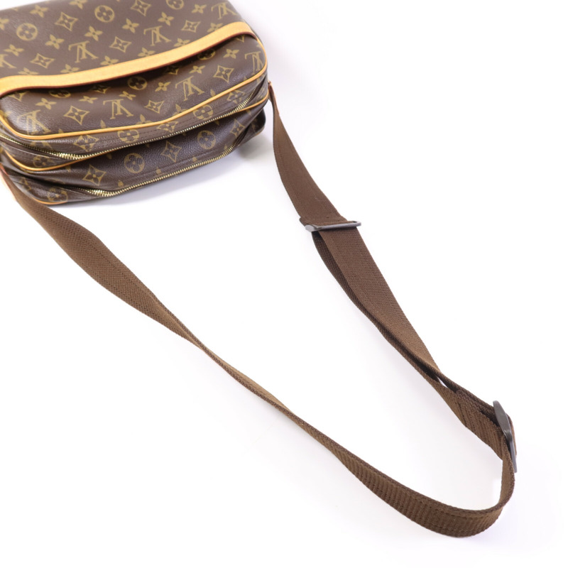 LOUIS VUITTON Monogram Reporter PM金扣肩背袋-8