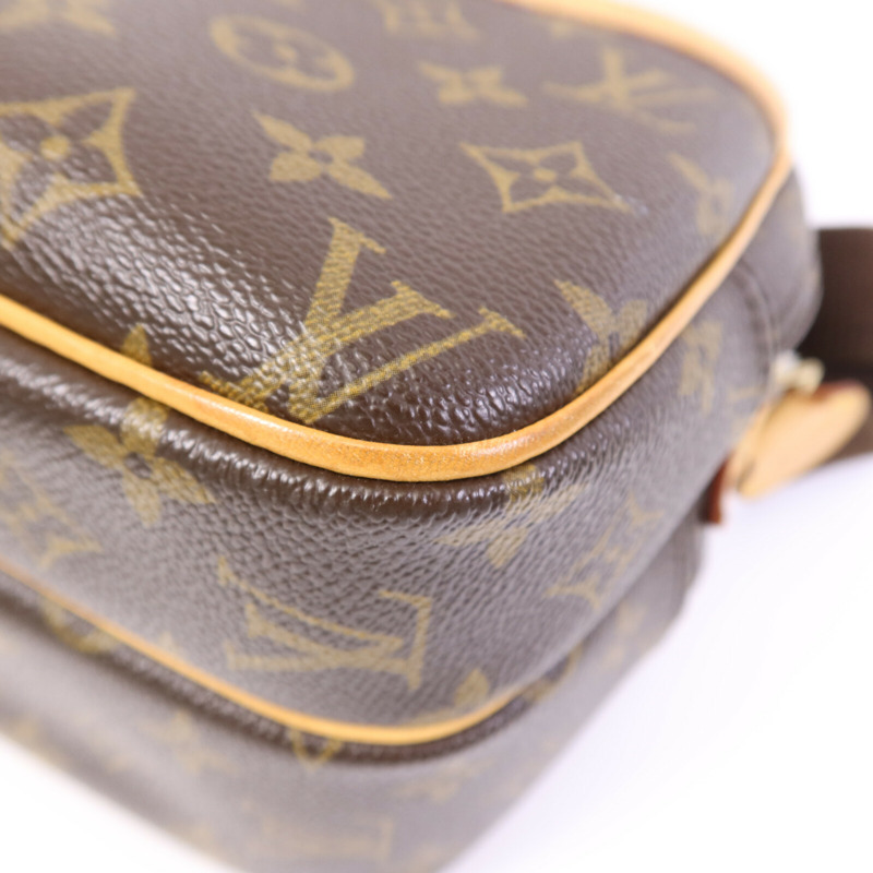 LOUIS VUITTON Monogram Reporter PM金扣肩背袋-9