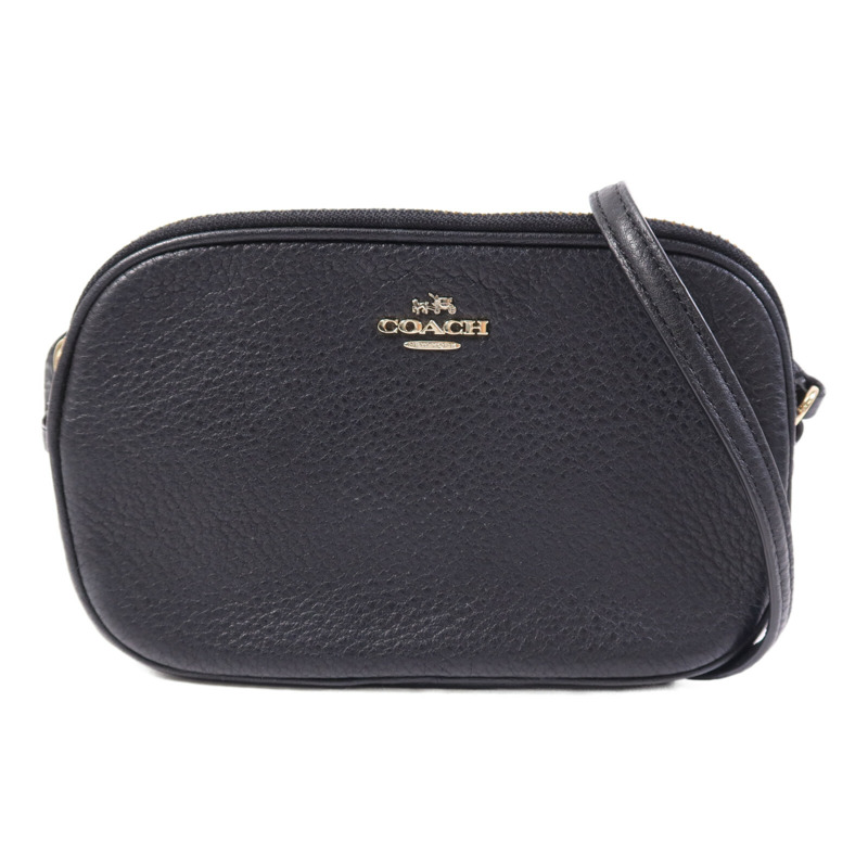 COACH 牛皮皮革Shoulder Bag金扣肩背袋-0