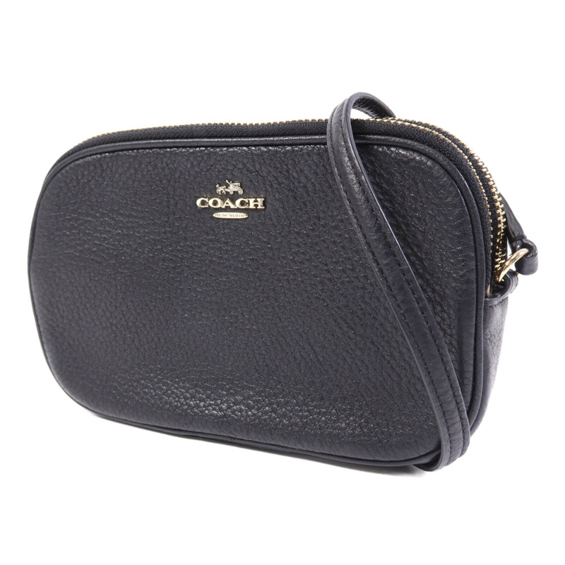 COACH 牛皮皮革Shoulder Bag金扣肩背袋-2