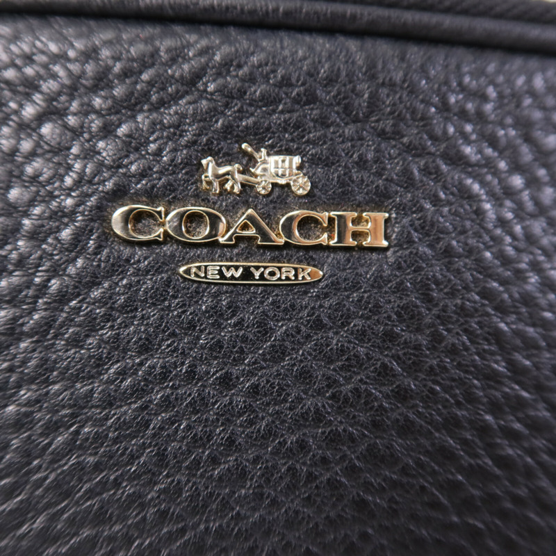 COACH 牛皮皮革Shoulder Bag金扣肩背袋-5