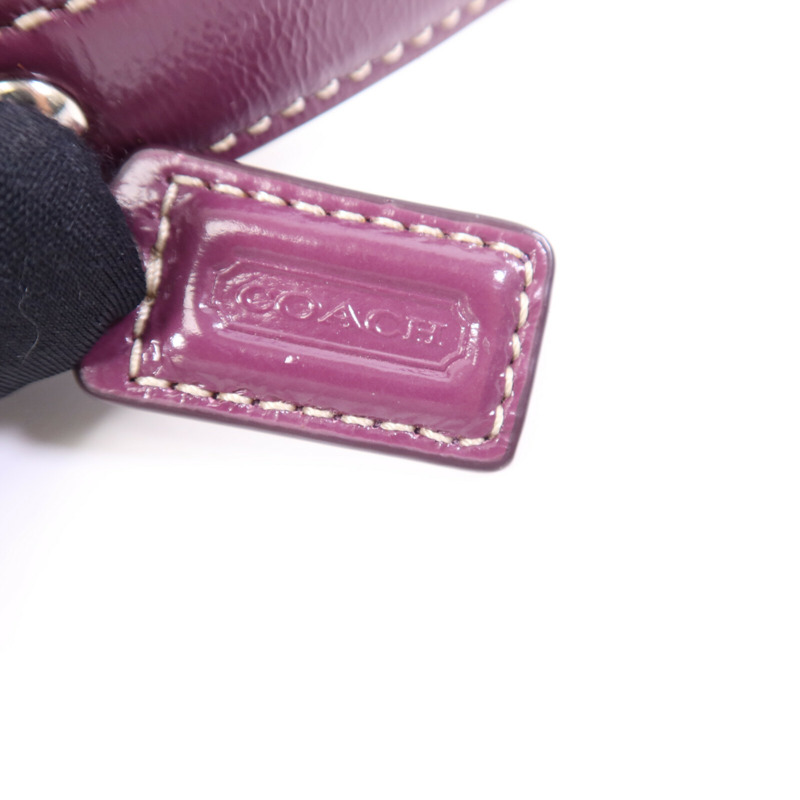 COACH 帆布Hand Bag銀扣手挽袋-5