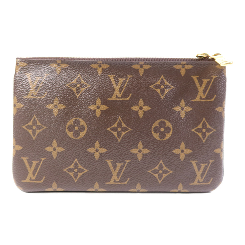 LOUIS VUITTON Monogram Giant Reverse Double Zip Pochette金扣肩背袋-1