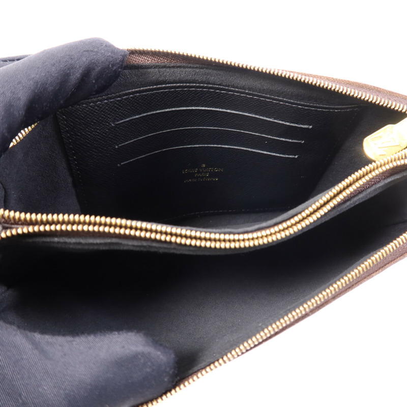 LOUIS VUITTON Monogram Giant Reverse Double Zip Pochette金扣肩背袋-4