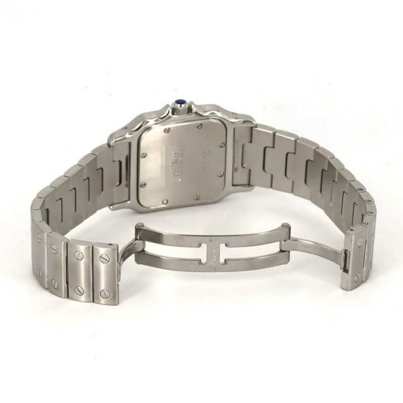 卡地亞 Santos Galbe LM W20018D6 不鏽鋼石英錶-4