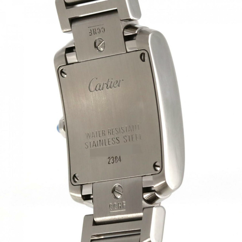 卡地亞 Tank Française SM W51008Q3 不鏽鋼石英錶-5