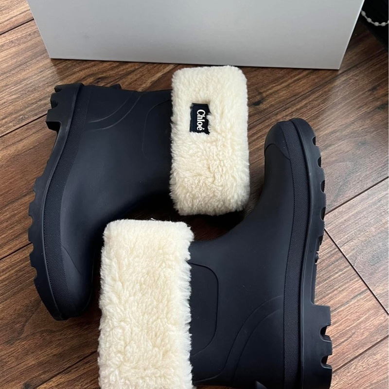 CHLOE Raina 毛絨(不可拆)雨靴 36-38-2