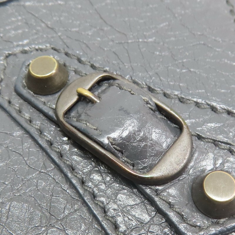 鐵灰色 山羊皮 Classic Money 磁扣式長夾 染色【BALENCIAGA 巴黎世家】 163471-13