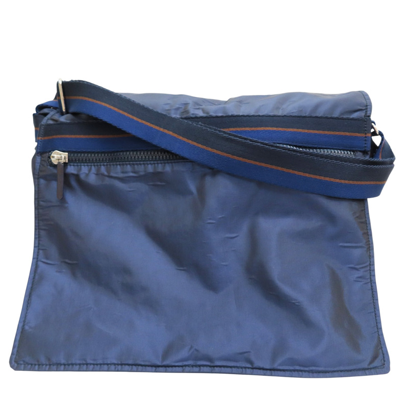 藍色 尼龍帆布 肩背包【Salvatore Ferragamo 費拉格慕】-0