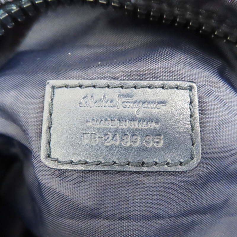 藍色 尼龍帆布 肩背包【Salvatore Ferragamo 費拉格慕】-6