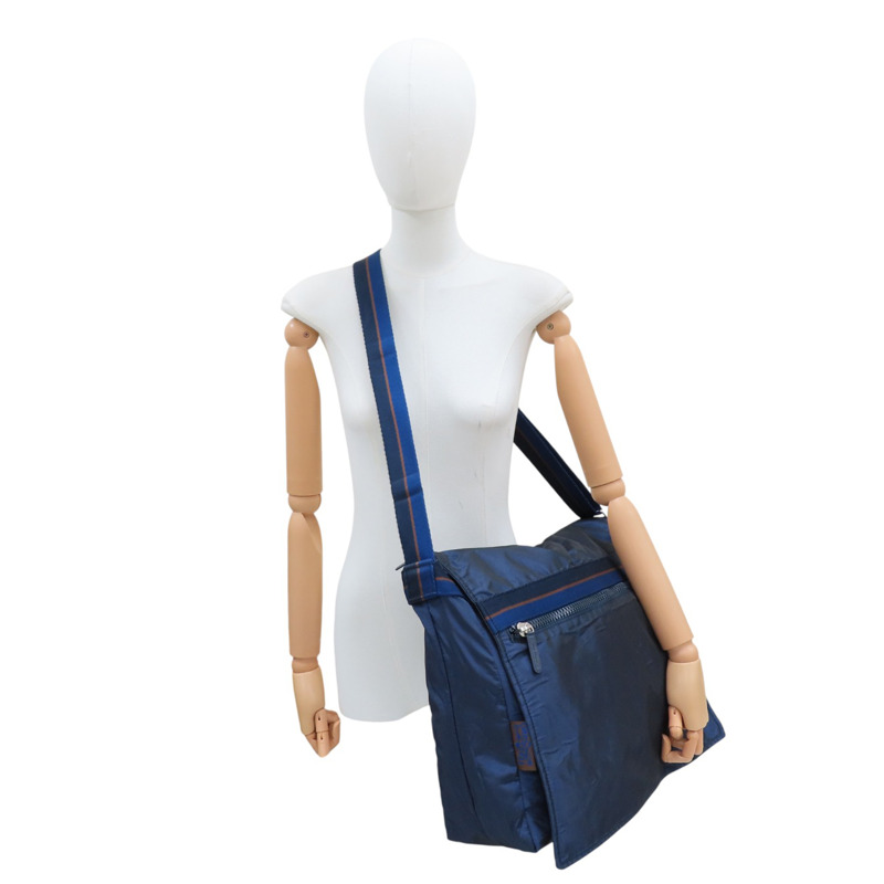 藍色 尼龍帆布 肩背包【Salvatore Ferragamo 費拉格慕】-7