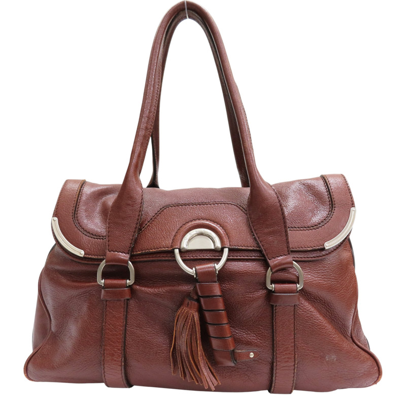 棕色 牛皮 肩背包【CELINE 賽琳】-0