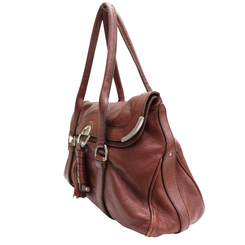 棕色 牛皮 肩背包【CELINE 賽琳】-2