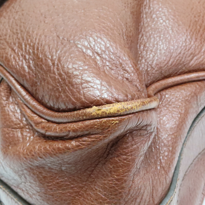 棕色 牛皮 肩背包【CELINE 賽琳】-10