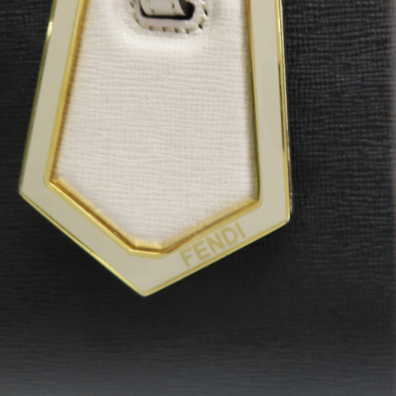 黑/粉/灰色 牛皮 Petit 2Jours Monster 兩用包【FENDI 芬迪】 8BH253 43T-7