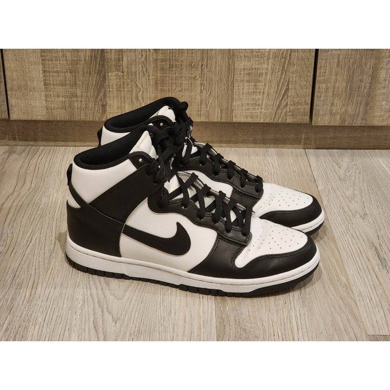🏀Nike dunk high panda 經典Dunk高筒 黑白熊貓系列 9號 9.8新美品-0