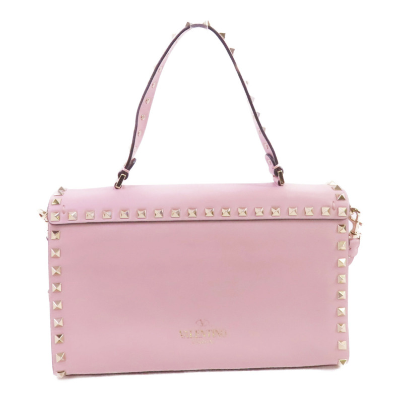 Valentino 牛皮皮革Rock Studs金扣手挽肩背兩用袋-1