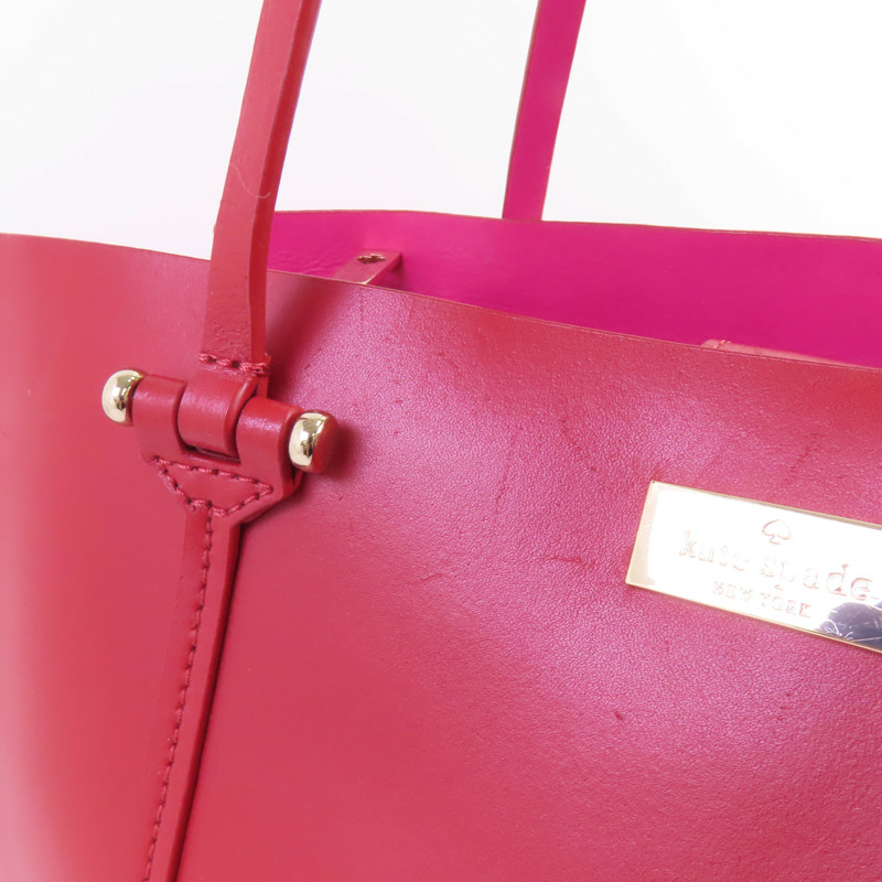 Kate Spade 牛皮皮革Tote Bag金扣肩背袋-4
