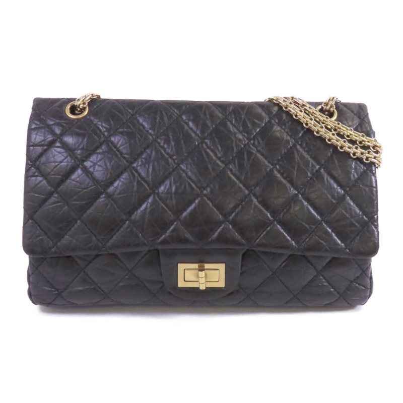 CHANEL 牛皮皮革2.55 Large金扣鏈帶肩背袋-0