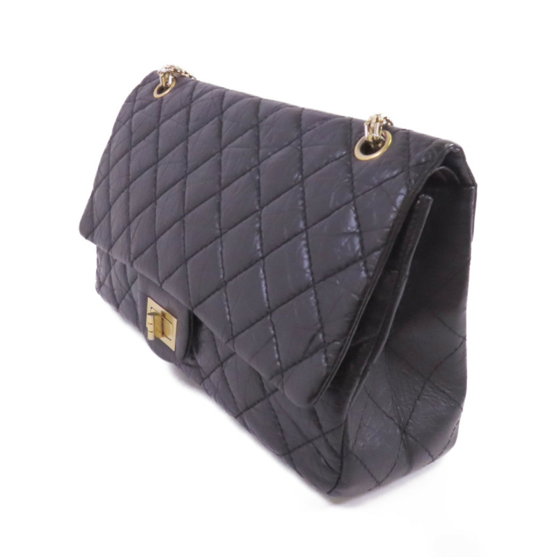 CHANEL 牛皮皮革2.55 Large金扣鏈帶肩背袋-2