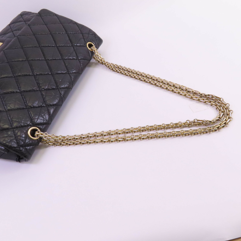 CHANEL 牛皮皮革2.55 Large金扣鏈帶肩背袋-4