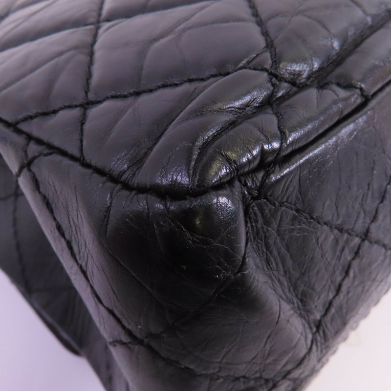 CHANEL 牛皮皮革2.55 Large金扣鏈帶肩背袋-7