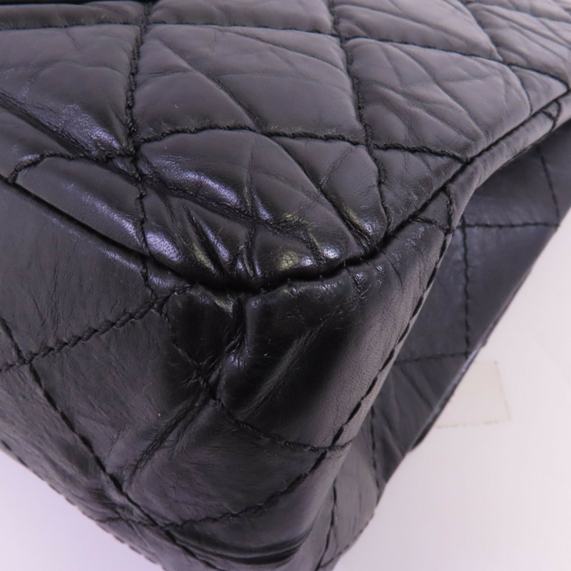 CHANEL 牛皮皮革2.55 Large金扣鏈帶肩背袋-8