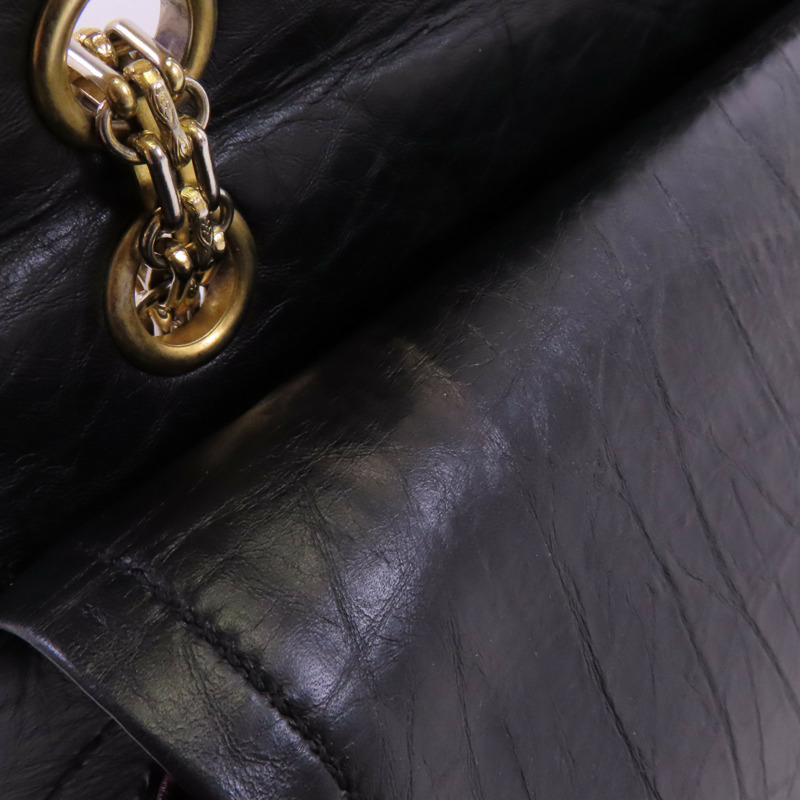 CHANEL 牛皮皮革2.55 Large金扣鏈帶肩背袋-12