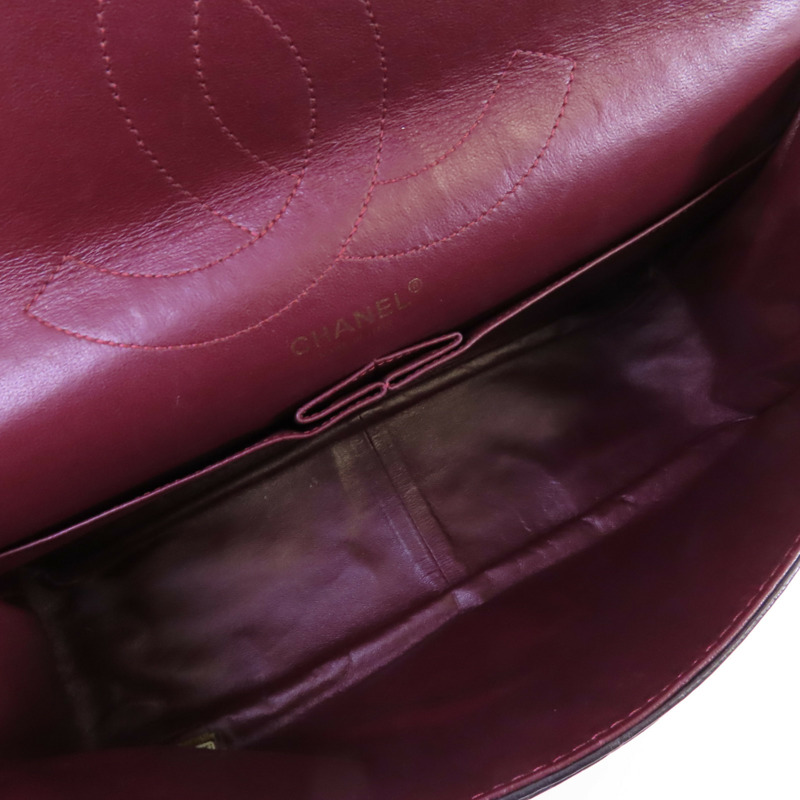 CHANEL 牛皮皮革2.55 Large金扣鏈帶肩背袋-14
