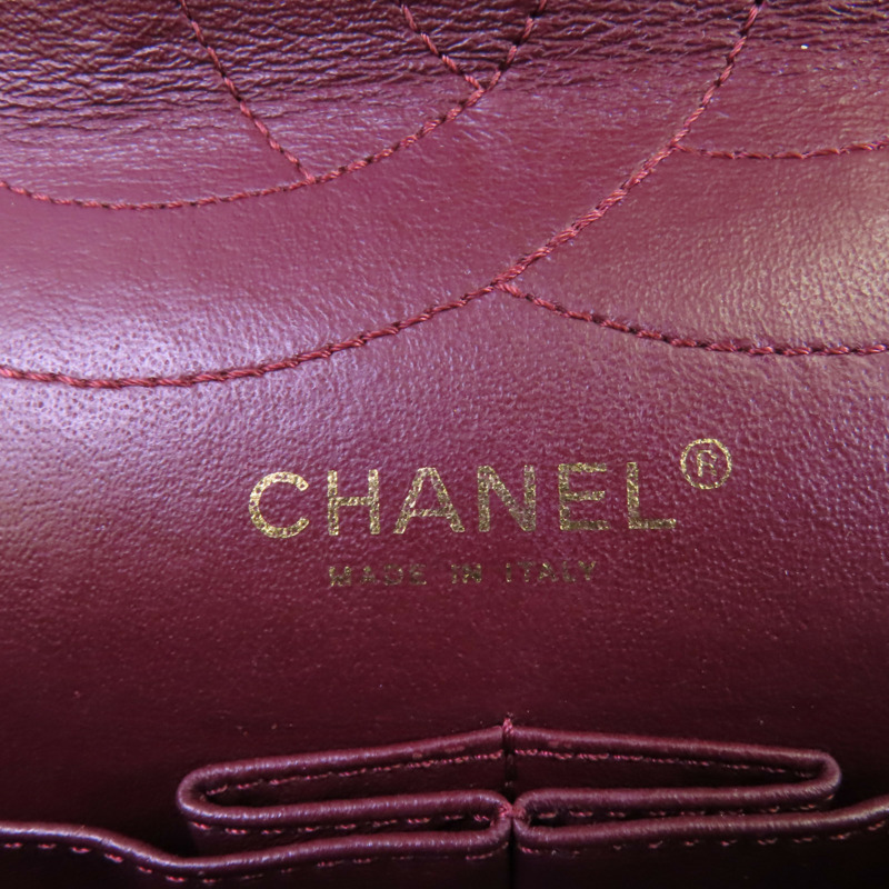 CHANEL 牛皮皮革2.55 Large金扣鏈帶肩背袋-15