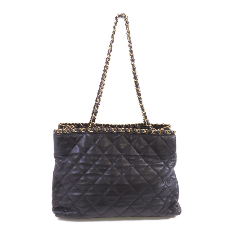 CHANEL 牛皮皮革Chain Around Tote金扣鏈帶肩背袋-1