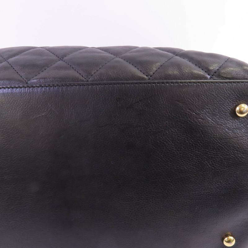 CHANEL 牛皮皮革Chain Around Tote金扣鏈帶肩背袋-4