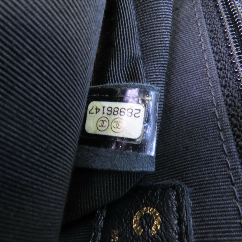 CHANEL 牛皮皮革Chain Shoulder金扣鏈帶肩背袋-14