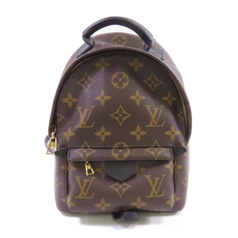 LOUIS VUITTON Monogram Palm Springs PM Backpack金扣背包-0