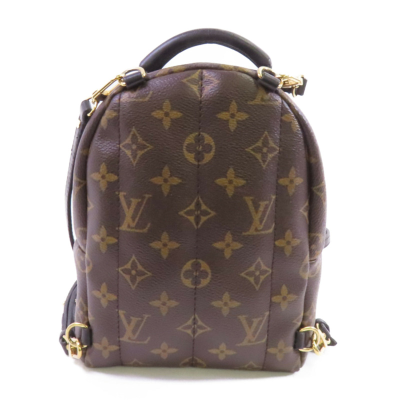 LOUIS VUITTON Monogram Palm Springs PM Backpack金扣背包-1