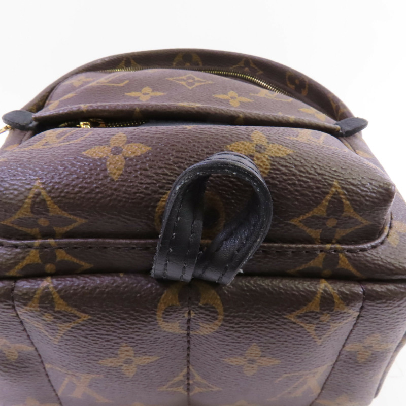 LOUIS VUITTON Monogram Palm Springs PM Backpack金扣背包-4