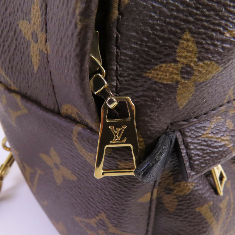 LOUIS VUITTON Monogram Palm Springs PM Backpack金扣背包-6