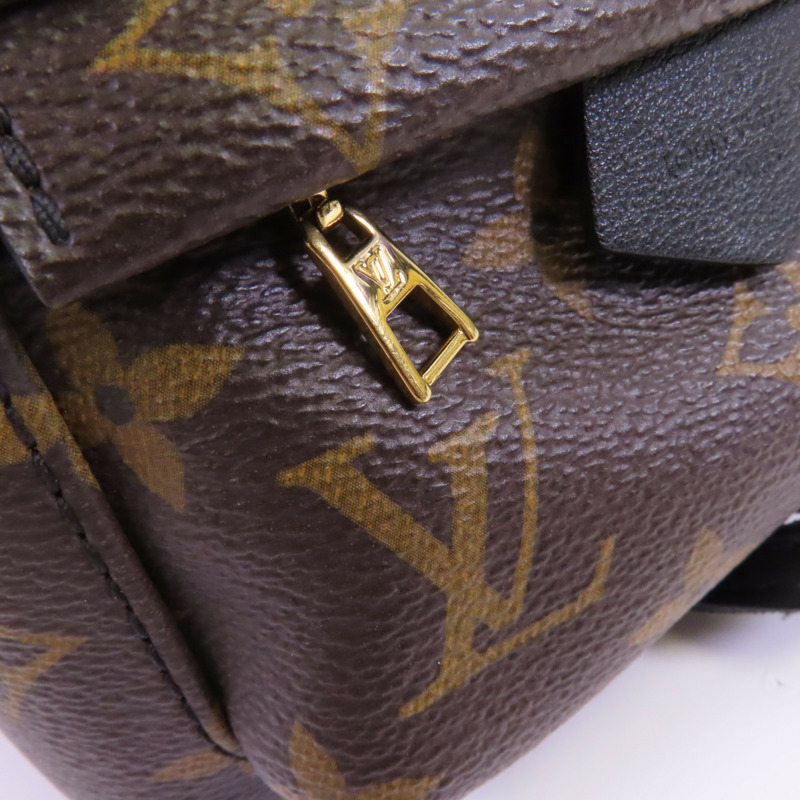LOUIS VUITTON Monogram Palm Springs PM Backpack金扣背包-7